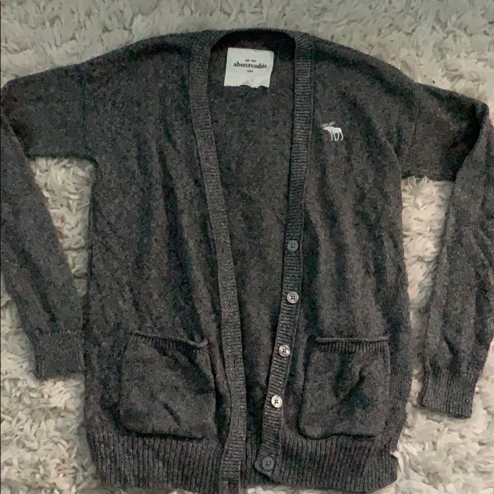 Abercrombie Kids Gray Cardigan